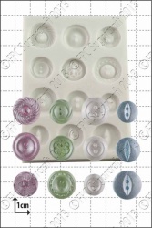 'Plain Buttons' Silicone Mould